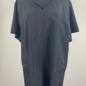 ScrubStar | Black Scrub Performance Top | 2X